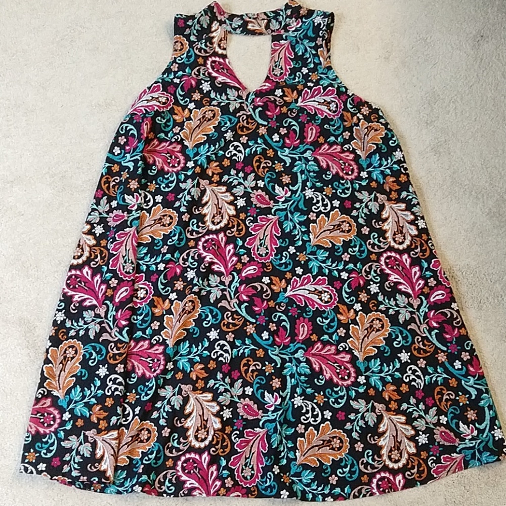 Eyeshadow floral tank dress 2x